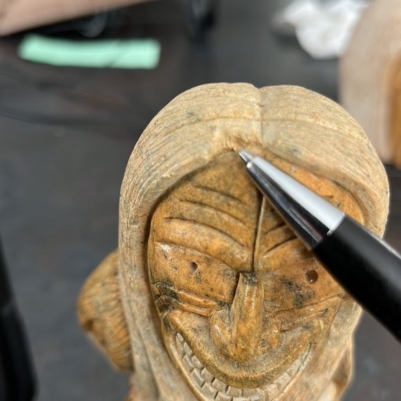 Original Leroy Hill  # 202 & Danelle Sandy stone sculptures. They are friends - Picture 15 of 16